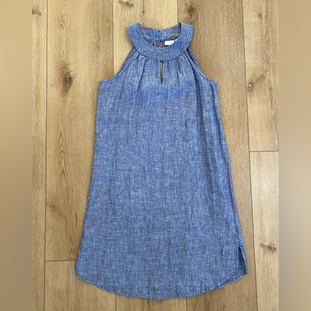 St. Tropez West Dress Women’s Size XS 100% Linen Beach Resort Travel